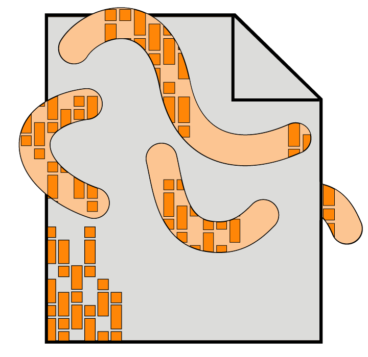 A computer worm infecting a file
