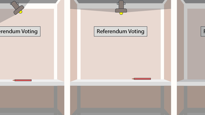 Referendum voting illustration